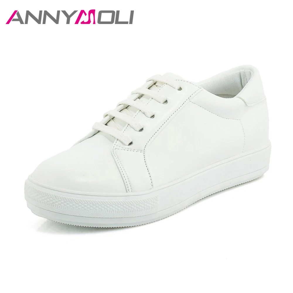 Annymoli Shoes Women Flats Lace UP Large Size 33-44 Casual Student Shoes Round Toe Concise Flats Women Red Green sapato feminino
Annymoli Shoes Women Flats Lace UP Large Size 33-44 Casual Student Shoes Round Toe Concise Flats Women Red Green sapato feminino
