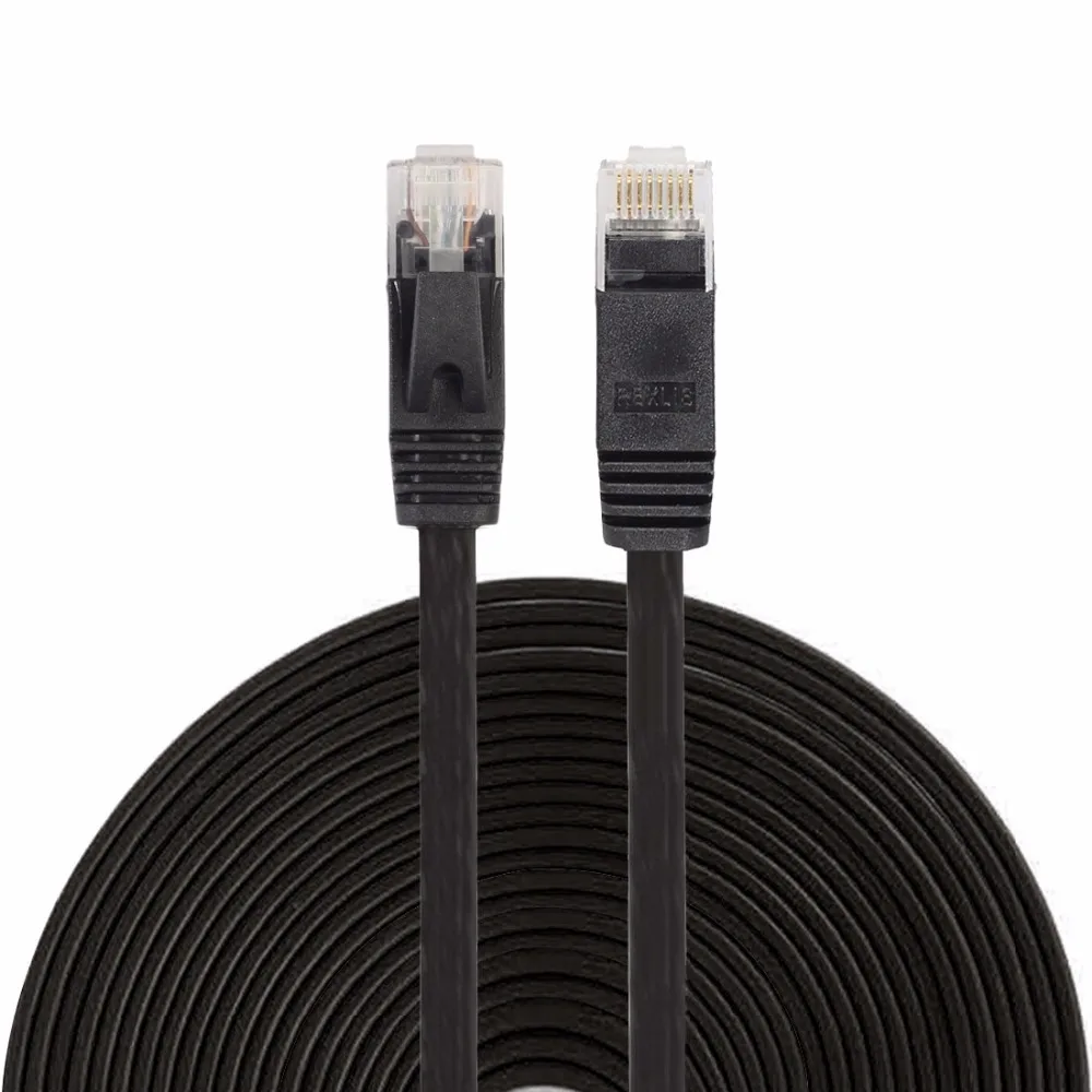 CAT6 Ultra-thin Flat Ethernet Network LAN Cable for Computer Router Laptop, Patch Lead RJ45 Networking LAN Cords 7.6m/8m/10m/15m
CAT6 Ultra-thin Flat Ethernet Network LAN Cable for Computer Router Laptop, Patch Lead RJ45 Networking LAN Cords 7.6m/8m/10m/15m