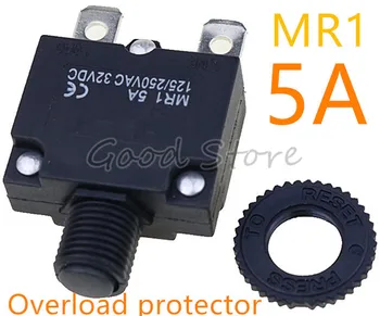 1pcs thermal switch circuit breaker overload protector MR1 5A 125/250VAC 32VDC overload switch
1pcs thermal switch circuit breaker overload protector MR1 5A 125/250VAC 32VDC overload switch