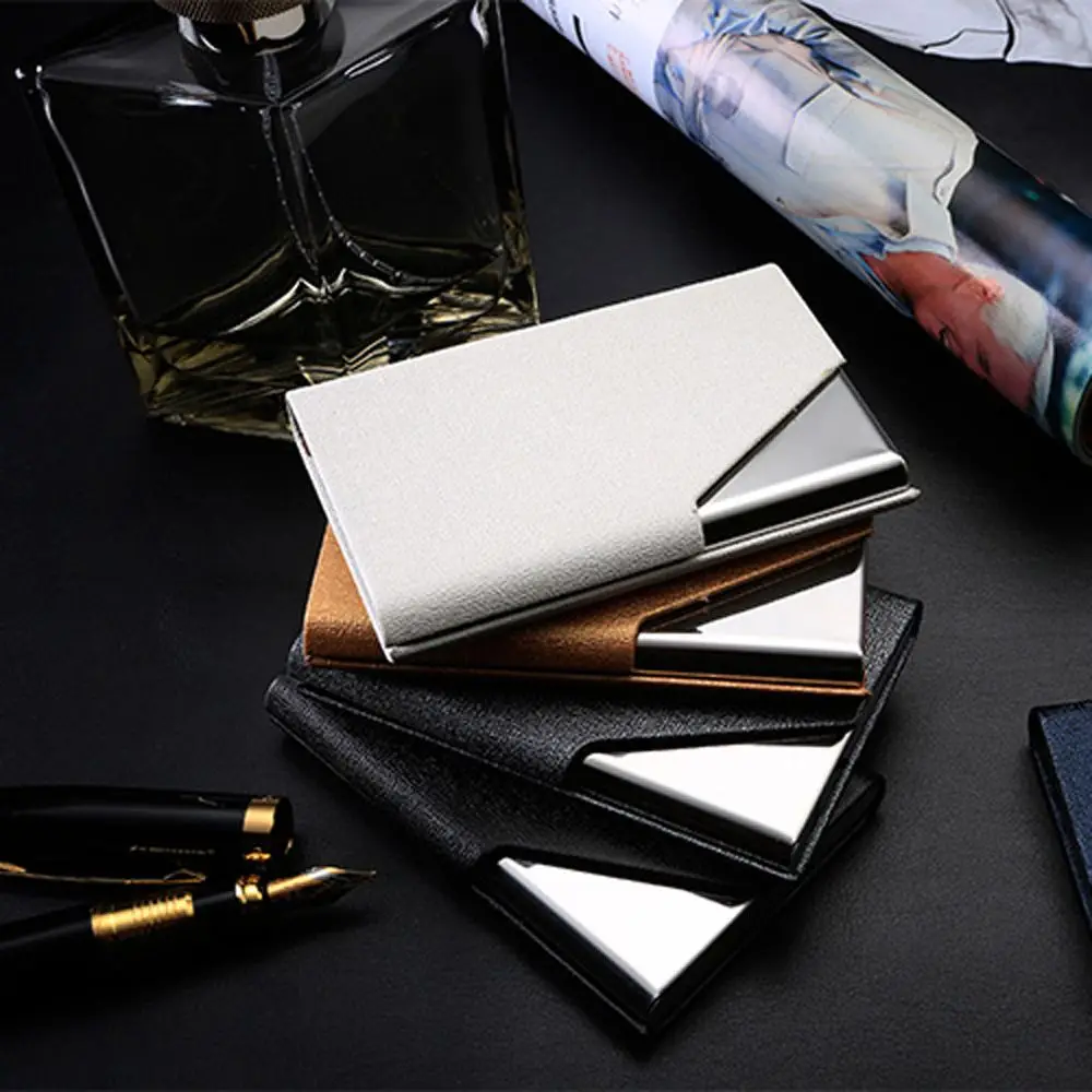 2019 Card Holder High-Grade Stainless Steel Silver Aluminium Credit Card Case Women Wallets Vogue Men ID Card Box Cartao
2019 Card Holder High-Grade Stainless Steel Silver Aluminium Credit Card Case Women Wallets Vogue Men ID Card Box Cartao
