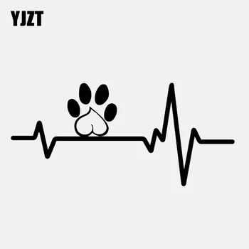 YJZT 16.2CM*7.5CM Paw Love Puppy Adoption Rescue Heartbeat Line Vinyl Black/Silver Car Sticker C22-1160
YJZT 16.2CM*7.5CM Paw Love Puppy Adoption Rescue Heartbeat Line Vinyl Black/Silver Car Sticker C22-1160
