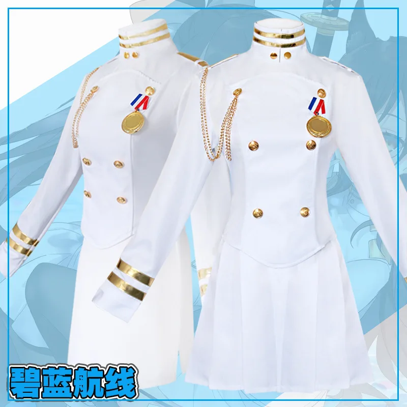 Collection Dresses Azur Lane Takao and Atago Uniform Women Skirt Lady White Battleframe Cosplay Costume Adult Outfit Clothing
Collection Dresses Azur Lane Takao and Atago Uniform Women Skirt Lady White Battleframe Cosplay Costume Adult Outfit Clothing