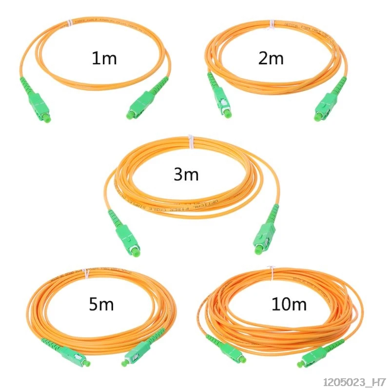SC/APC-SC/APC-SM 3mm Fiber Optic Jumper Cable Single Mode Extension Patch Cord 1m, 2m, 3m, 5m, 10m
SC/APC-SC/APC-SM 3mm Fiber Optic Jumper Cable Single Mode Extension Patch Cord 1m, 2m, 3m, 5m, 10m