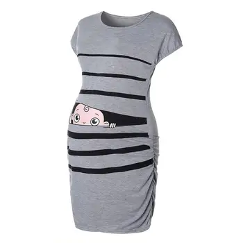 Mutterschaft Frauen Fashion Creative Cute Cartoon Baby Rubbed Sleeves Cross Saum Pregnancy Soft Casual Lot Fit For Women Dress
Mutterschaft Frauen Fashion Creative Cute Cartoon Baby Rubbed Sleeves Cross Saum Pregnancy Soft Casual Lot Fit For Women Dress