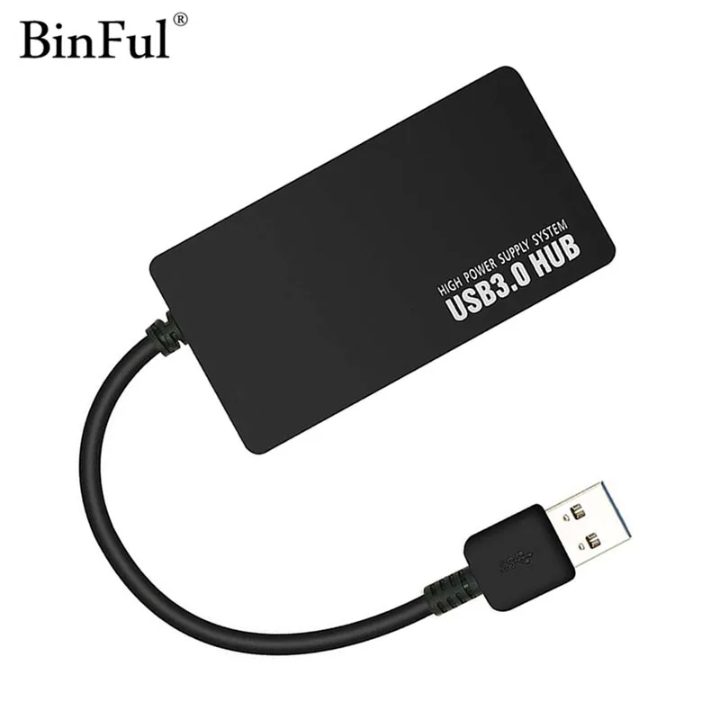 BinFul USB HUB 3.0 4 Port Portable Power USB 3.0 HUB Splitter With Power Adapter For PC High Speed 5Gbps USB Splitter HUB
BinFul USB HUB 3.0 4 Port Portable Power USB 3.0 HUB Splitter With Power Adapter For PC High Speed 5Gbps USB Splitter HUB