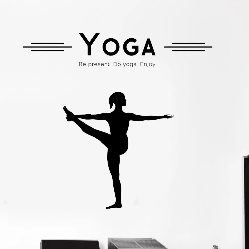 Фото Съемные наклейки для спорта йоги позы расслабления дзен медитации индийские