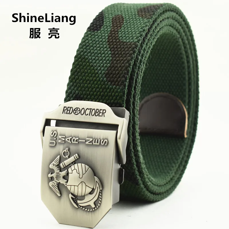 2018 Men's tactical belt U.S MARINES logo alloy buckle Military canvas belt body Width 3.8CM Designer high quality Youth Student
2018 Men's tactical belt U.S MARINES logo alloy buckle Military canvas belt body Width 3.8CM Designer high quality Youth Student