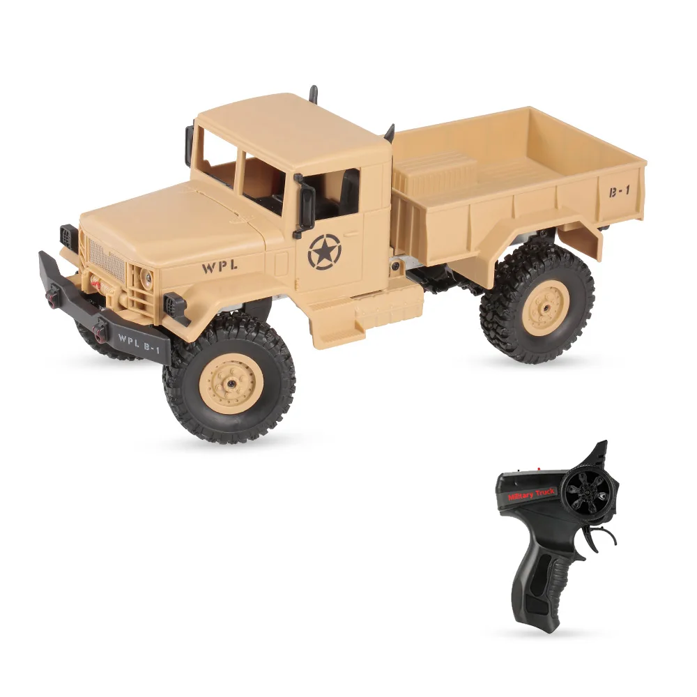 RC Truck Toy for Boy B-14 1/16 2.4GHz 4WD RC Crawler Off-road Military Truck Car with Headlight RTR
RC Truck Toy for Boy B-14 1/16 2.4GHz 4WD RC Crawler Off-road Military Truck Car with Headlight RTR