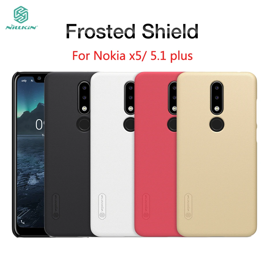 

For Nokia x5/5.1 plus Case Cover NILLKIN Pc Hard Case For Nokia x5/5.1 plus Fitted Cases Super Frosted Shield For Nokia x5