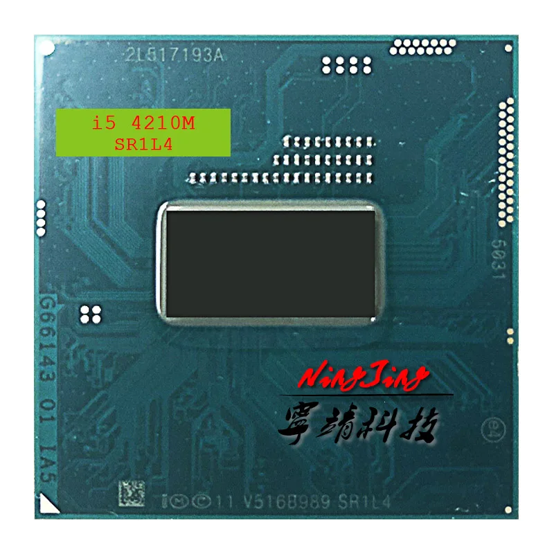 Intel Core i5 4210M 4210 M SR1L4 2 6 GHz двухъядерный четырехъядерный процессор 3 37 W Socket