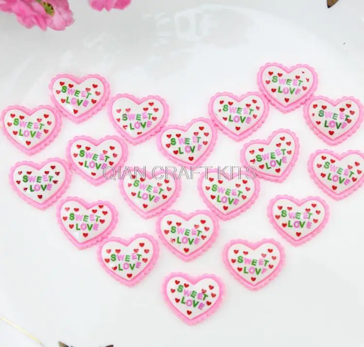 set of 100pcs resin kawaii pink sweet love heart signature frilly resin Cabochons decoden Cell phone decor, jewelry DIY
set of 100pcs resin kawaii pink sweet love heart signature frilly resin Cabochons decoden Cell phone decor, jewelry DIY