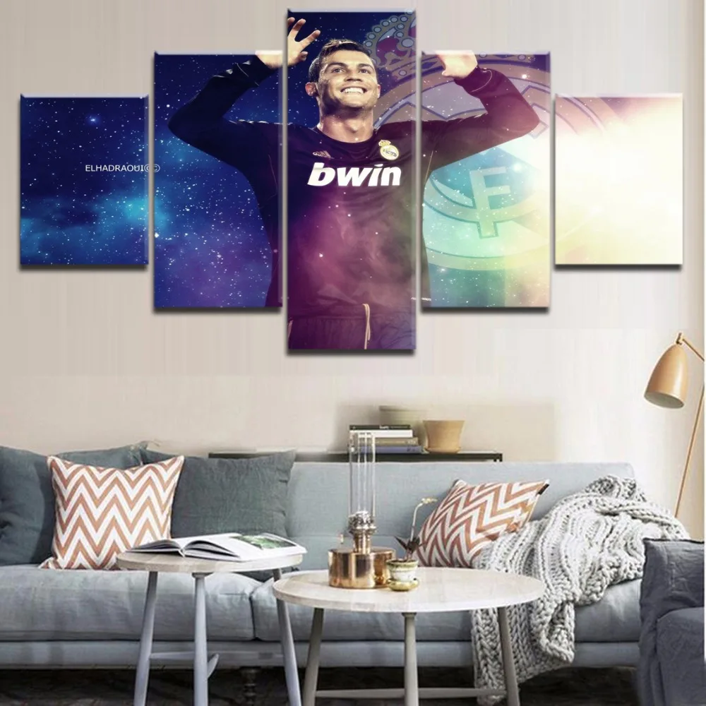 5 Pieces HD Printing Canvas Soccer Sports Cristiano Ronaldo Abstract Painting Framework Wall Picture Home Decor For Living Room
5 Pieces HD Printing Canvas Soccer Sports Cristiano Ronaldo Abstract Painting Framework Wall Picture Home Decor For Living Room