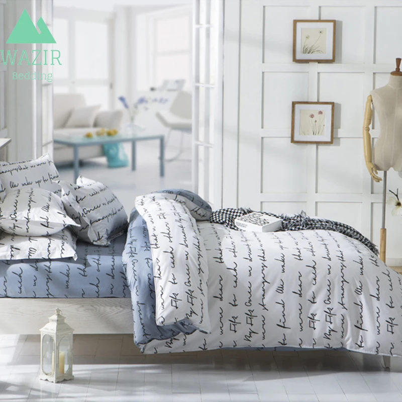 WAZIR Simple Fashion 3pcs Bedding Set Bed Linen Duvet Cover Pillowcases Cover Set Bedding Queen King Size Bedclothes Bedroom
WAZIR Simple Fashion 3pcs Bedding Set Bed Linen Duvet Cover Pillowcases Cover Set Bedding Queen King Size Bedclothes Bedroom