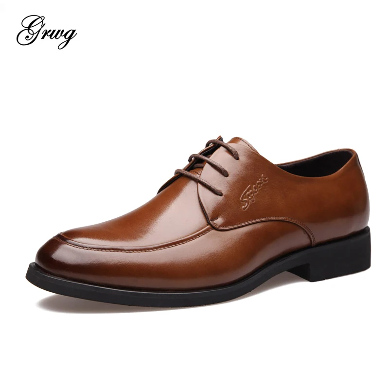 GRWG Fashion Business Dress Men Shoes 2019 New Classic Genuine Leather Men's Suits Shoes Fashion Lace-Up Dress Shoes Men Oxfords
GRWG Fashion Business Dress Men Shoes 2019 New Classic Genuine Leather Men's Suits Shoes Fashion Lace-Up Dress Shoes Men Oxfords