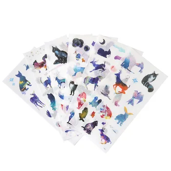 6pcs/lot Dream pet Starry sky cat Decorative Stickers Adhesive Stickers DIY Decoration Diary Stationery Stickers Children Gift
6pcs/lot Dream pet Starry sky cat Decorative Stickers Adhesive Stickers DIY Decoration Diary Stationery Stickers Children Gift