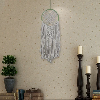 56*18CM 2018 New Circle Tassel Cotton Thread Hanging Tapestries Bohemian Home Tapestry Boho Wedding Macrame Wall Curtains
56*18CM 2018 New Circle Tassel Cotton Thread Hanging Tapestries Bohemian Home Tapestry Boho Wedding Macrame Wall Curtains