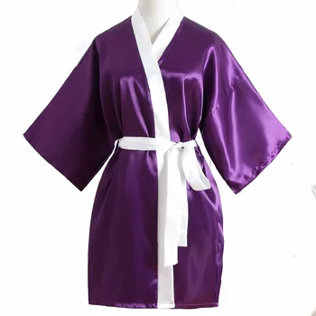 New PurpleWomen Rayon Kimono Sleepwear Patchwork Bride Bridesmaid Party Robe Shower Nightgown Cosmetic Clothing Wedding Gift
New PurpleWomen Rayon Kimono Sleepwear Patchwork Bride Bridesmaid Party Robe Shower Nightgown Cosmetic Clothing Wedding Gift