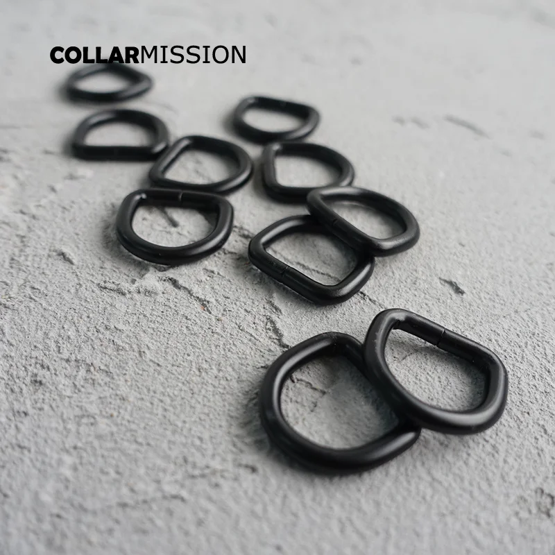 Фото 10pcs/lot 15mm Metal Non-Welded Plating Zinc Alloy D Rings For Backpacks Straps shoes Bags Cat Dog Collar DIY Accessories DK15H | Дом и сад