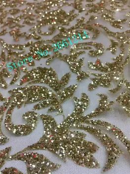 5 Yards Latest BZL-62317 African tulle Lace with Gold glued glitter Nigerian net Lace for party dress
5 Yards Latest BZL-62317 African tulle Lace with Gold glued glitter Nigerian net Lace for party dress