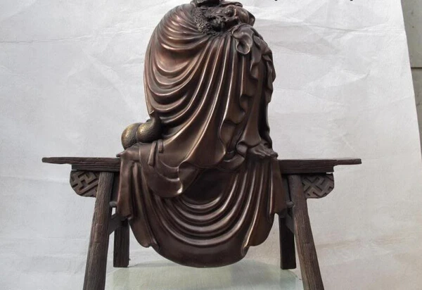 S0888 17 Chinese Buddhism Copper Bronze Arhat Sit stool Damo Bodhidharma Dharma Statue D0318
S0888 17 Chinese Buddhism Copper Bronze Arhat Sit stool Damo Bodhidharma Dharma Statue D0318