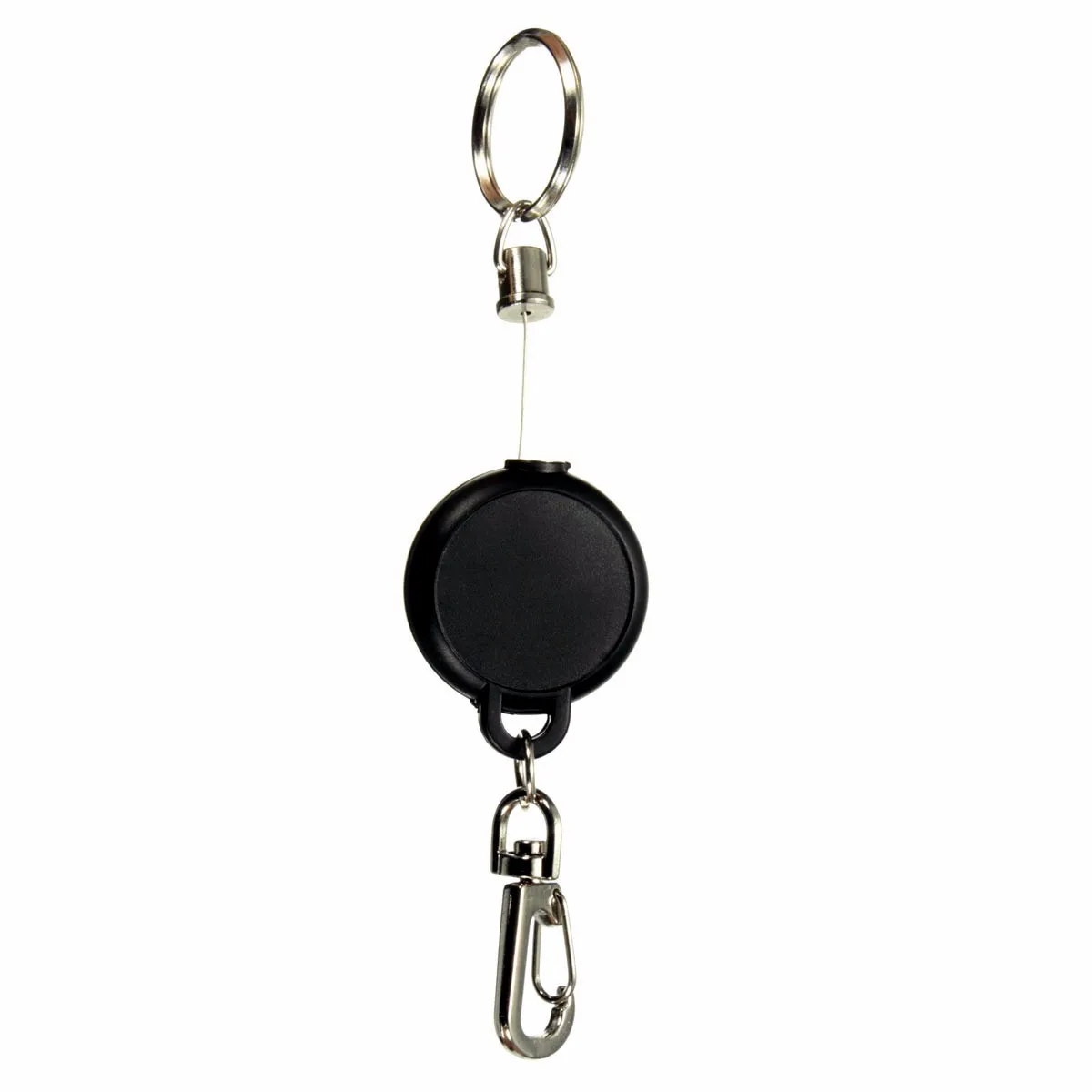Kicute Newest Black Keychain 60cm Length Badge Reel Retractable Recoil Pass ID Card Holder Pull Key Ring Steel Cord
Kicute Newest Black Keychain 60cm Length Badge Reel Retractable Recoil Pass ID Card Holder Pull Key Ring Steel Cord