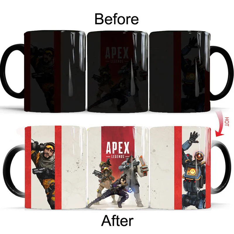 2019 New 3 Styles Legends Color Changing Mug For Apex Game Boy 350mL Heat Reveal Ceramics Coffee Cup Novelty Magic Cup Gift
2019 New 3 Styles Legends Color Changing Mug For Apex Game Boy 350mL Heat Reveal Ceramics Coffee Cup Novelty Magic Cup Gift