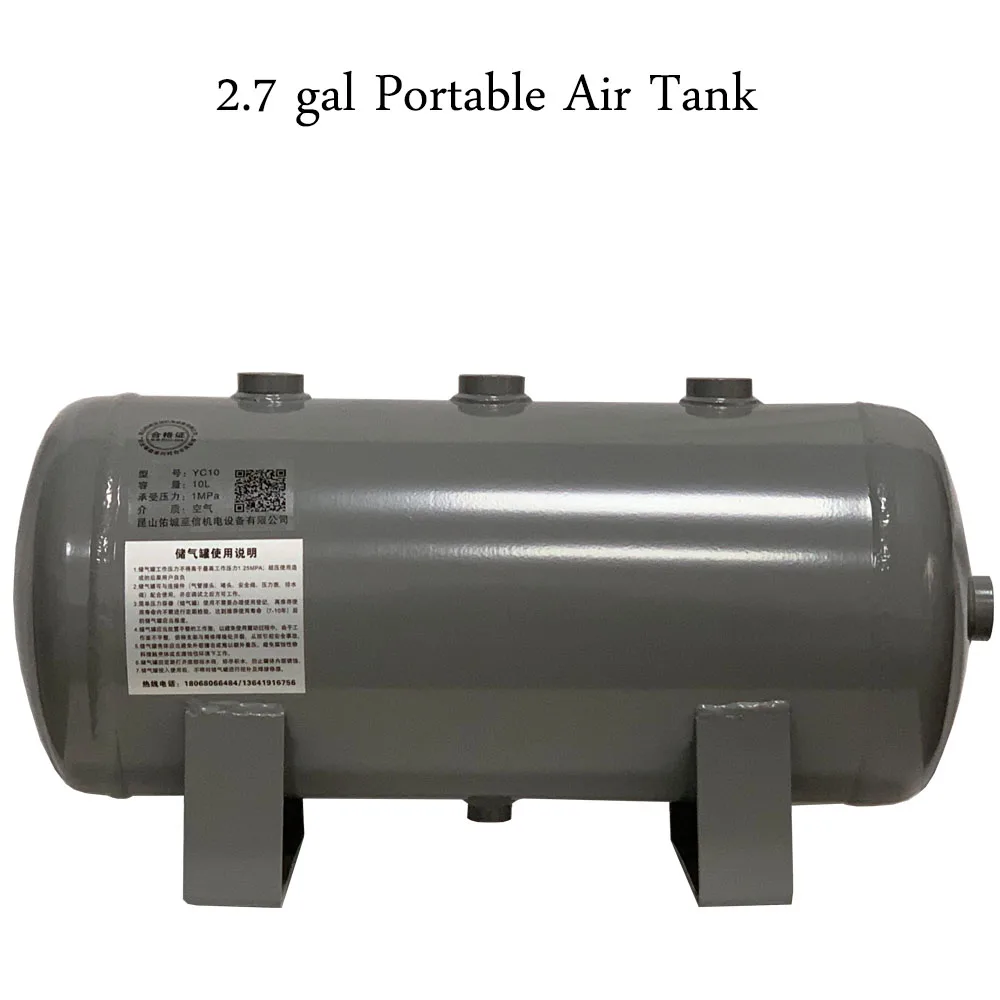 10L 2.7 gal Grey Vacuum Carbon Steel Air Gas Storage Tank Cylinder for Air Compressor From 0.8 gallons to 47 gallons in stock
10L 2.7 gal Grey Vacuum Carbon Steel Air Gas Storage Tank Cylinder for Air Compressor From 0.8 gallons to 47 gallons in stock