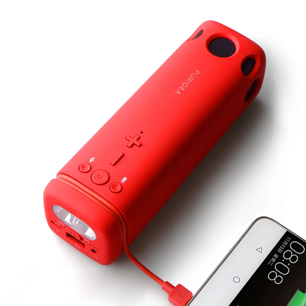 PURIDEA I2 Portable Multi-function Outdoor Wireless Bluetooth Speaker 8000mAh Mobile Power Bank Loudspeaker Flashlight Sound Bar
PURIDEA I2 Portable Multi-function Outdoor Wireless Bluetooth Speaker 8000mAh Mobile Power Bank Loudspeaker Flashlight Sound Bar