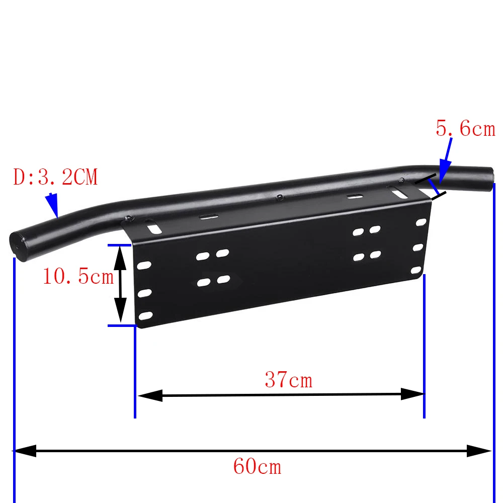 auto Car universal license plate Bumper License Plate Mount Bracket Light Bar Holder for led work light led driving light led light bar offroad off road tractor vehicle 27w 18w 12w 20w 48w 126w 72w (3)