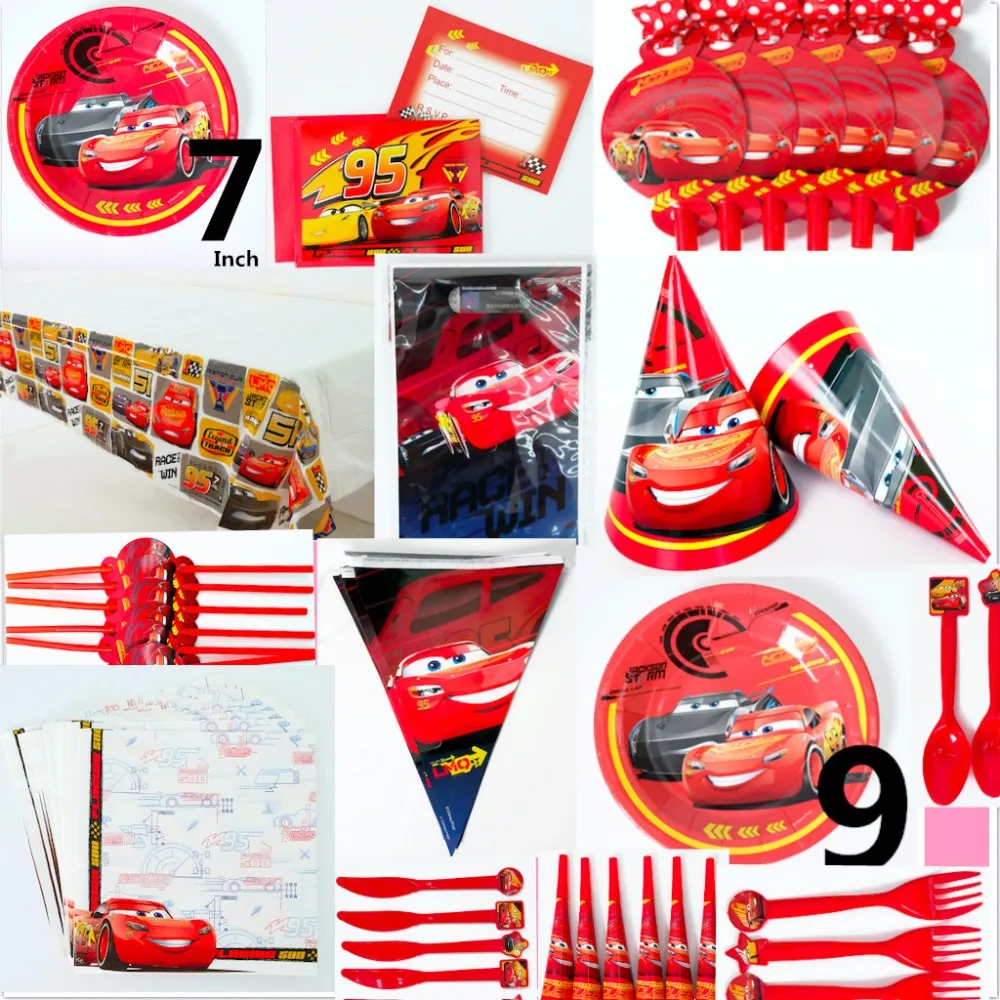 Disney the car MacQueen happy Birthday kids wedding Party Decorations paper Party Supplies disposable Tableware event decoration
Disney the car MacQueen happy Birthday kids wedding Party Decorations paper Party Supplies disposable Tableware event decoration