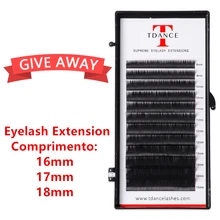 Tdance High-End Ekstensi Bulu Mata Minkeyelashes Ekstensi Bulu Mata Alami Palsu Palsu 16-18millimeter Eyelashe(China)