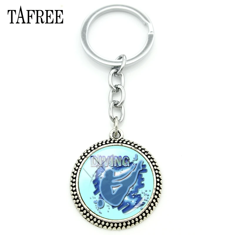 TAFREE Fine Sport Key Chain Scuba Diver Swimming Keychain Diving Swimming Sea Pendant Key Ring Jewelry Men Gift Jewelry DV05
TAFREE Fine Sport Key Chain Scuba Diver Swimming Keychain Diving Swimming Sea Pendant Key Ring Jewelry Men Gift Jewelry DV05