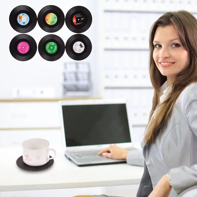 6Pcs/set coaster Mat Home Decor CD Record Coffee Drink Cup Placemat Tableware Gadgets Retro Vinyl Drink Coasters Table Cup
6Pcs/set coaster Mat Home Decor CD Record Coffee Drink Cup Placemat Tableware Gadgets Retro Vinyl Drink Coasters Table Cup