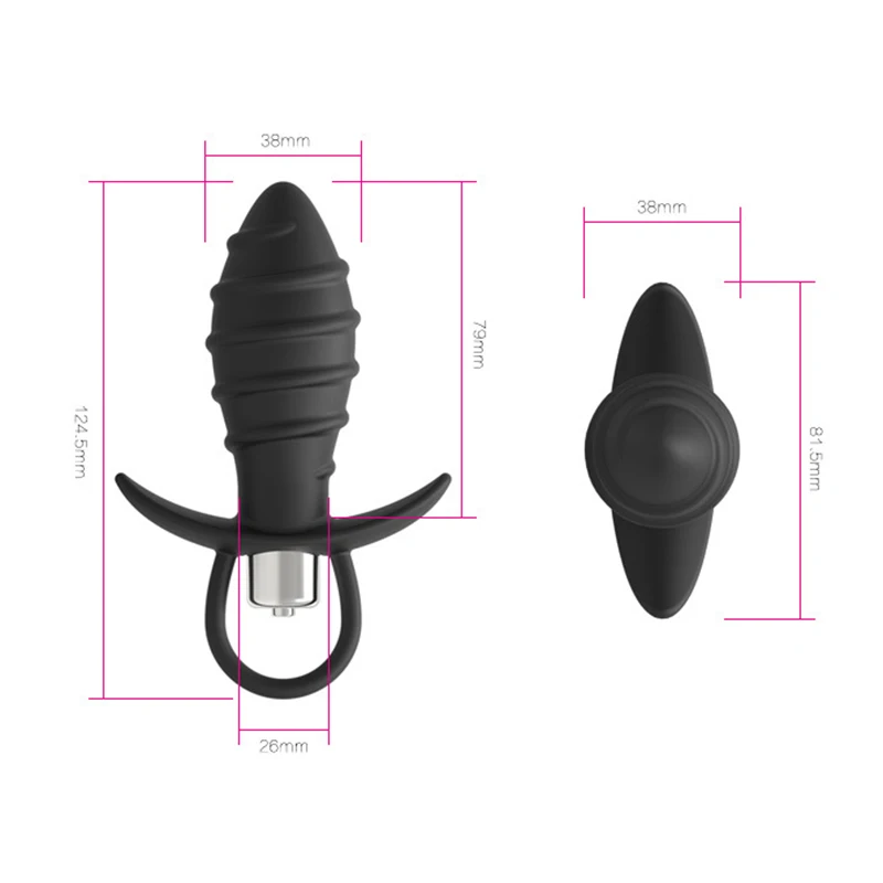 Screw Thread Bumps Stimulation Vibrating Anal Plug Butt Plug Vibrator For Men Prostate Massage Anal Open Erotic Anal Sex Toys A3