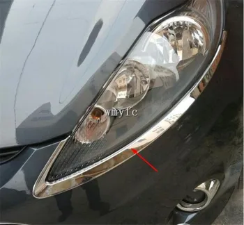 For Ford Fiesta Sixth generation 2008-2012 ABS Chrome Front headlight Lamp Cover shade eyebrows trim 2pcs
For Ford Fiesta Sixth generation 2008-2012 ABS Chrome Front headlight Lamp Cover shade eyebrows trim 2pcs