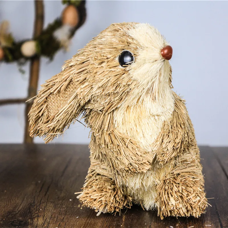 5.9" Sisal Bunny Cute Spring Animal Decorations for Home Happy Easter Rabbit Handmade Straw Decors Pastoral Easter Gift
5.9" Sisal Bunny Cute Spring Animal Decorations for Home Happy Easter Rabbit Handmade Straw Decors Pastoral Easter Gift