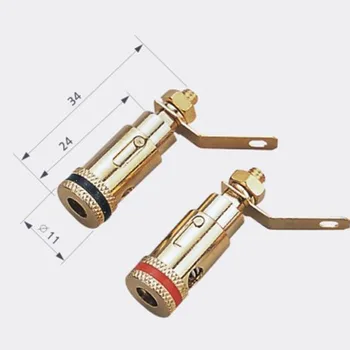 Wholesale 10pcs/lot Binding Post Speaker Terminal Spring Cable HIFI Audio Amplifier with gold plated NCT005
Wholesale 10pcs/lot Binding Post Speaker Terminal Spring Cable HIFI Audio Amplifier with gold plated NCT005