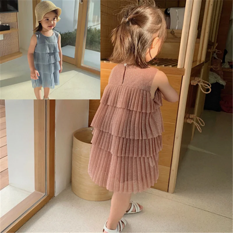2019 Summer New Sleeveless Cotton Cake Dresses Toddler Baby Ruched Round Neck Pleated Princess Dress Fashion Kids Clothing
2019 Summer New Sleeveless Cotton Cake Dresses Toddler Baby Ruched Round Neck Pleated Princess Dress Fashion Kids Clothing