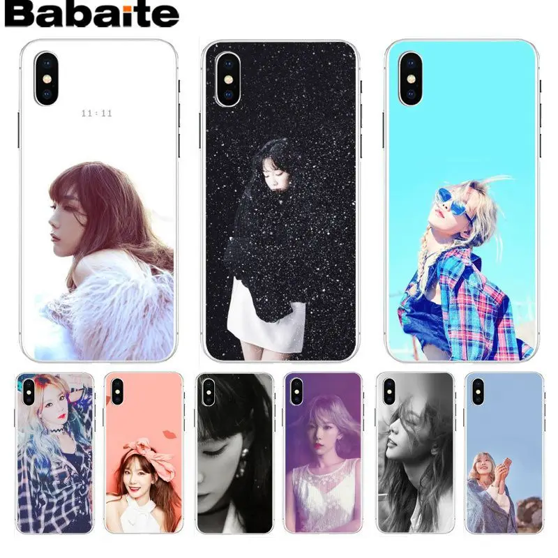 Оригинальный чехол Taeyeon Yoona SNSD для Apple iPhone 8 7 6 6S Plus X XS max 5 5S SE XR мобильного телефона 12