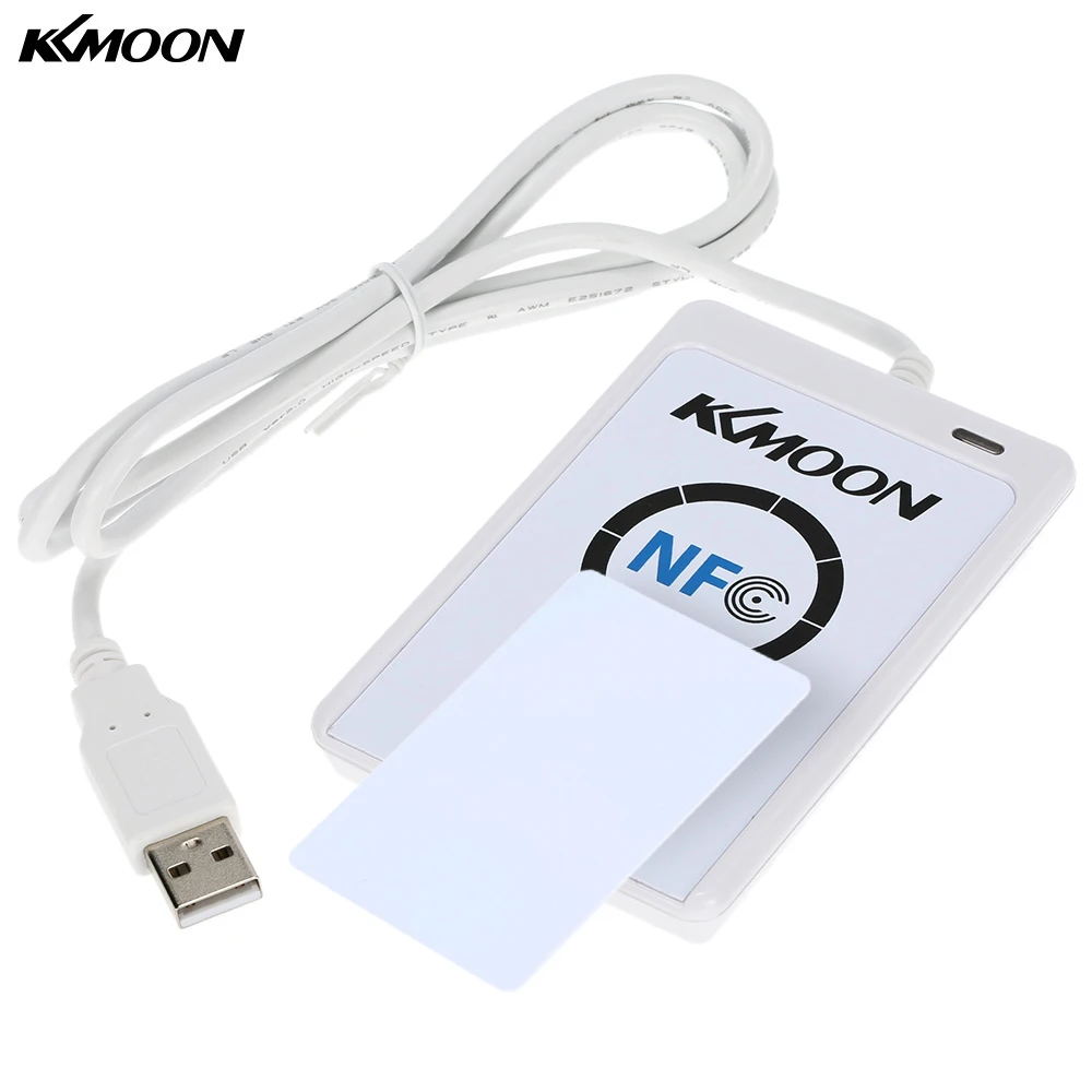 KKmoon NFC ACR122U RFID Contactless Smart Reader Writer USB SDK IC Card Support ISO 14443 Type A B cards
KKmoon NFC ACR122U RFID Contactless Smart Reader Writer USB SDK IC Card Support ISO 14443 Type A B cards