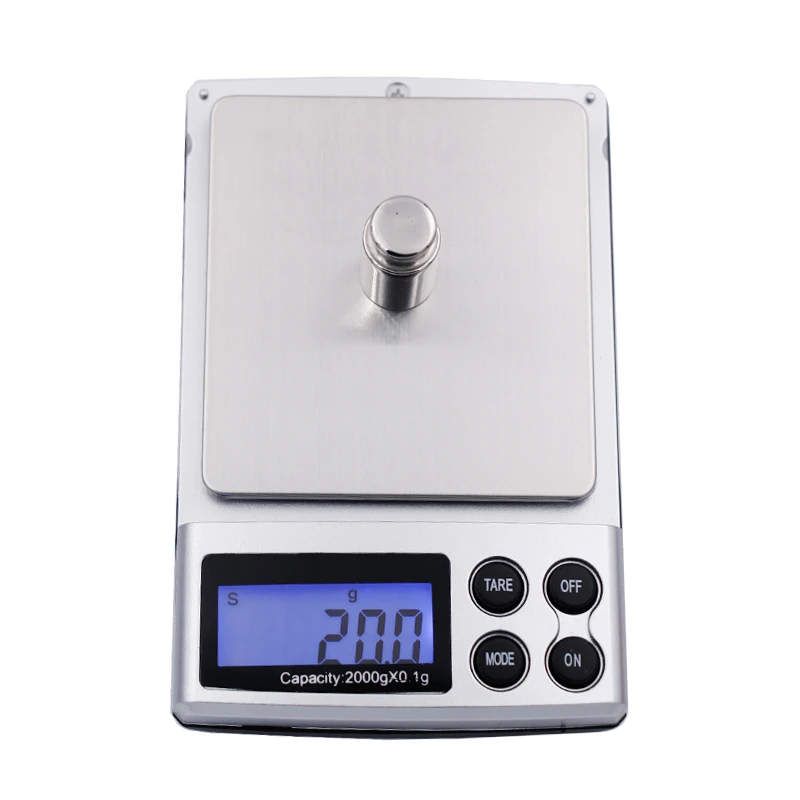 2000g x 0.1g Pocket Electronic Digital Jewelry Scales Weighing Kitchen Scales Balance with backlight 20%off
2000g x 0.1g Pocket Electronic Digital Jewelry Scales Weighing Kitchen Scales Balance with backlight 20%off