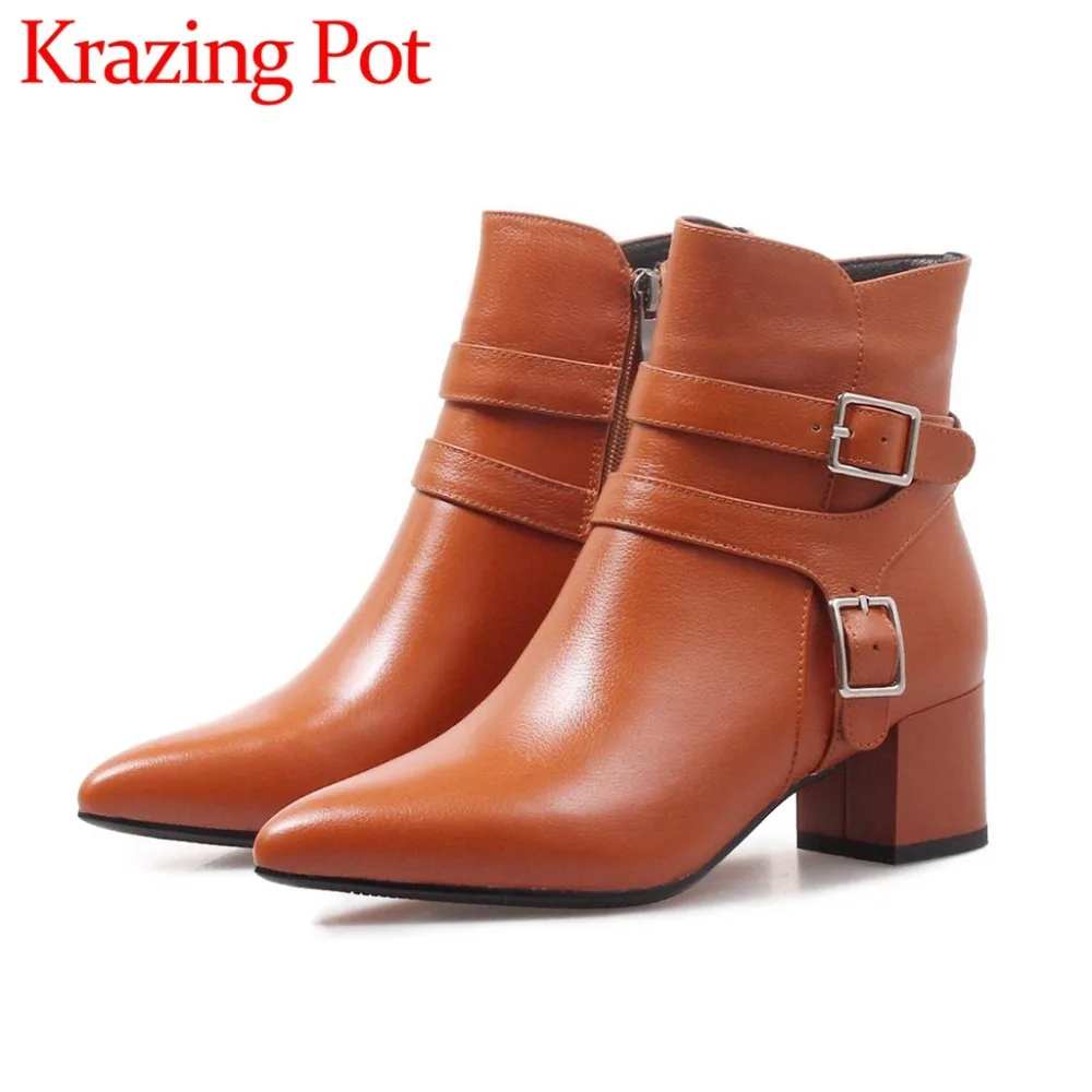 2018 hot sale cow leather oxford pointed toe british style buckle decoration med sqaure heels winter warmful mid-calf boots L23
2018 hot sale cow leather oxford pointed toe british style buckle decoration med sqaure heels winter warmful mid-calf boots L23