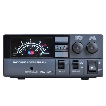PS30SWIII DC Regulated Switching Power Supply 13.8V Station Switching Power Regulator / Radio Accessories Intercom
PS30SWIII DC Regulated Switching Power Supply 13.8V Station Switching Power Regulator / Radio Accessories Intercom