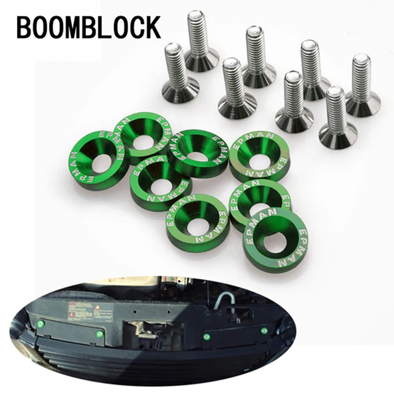10X Car modified screw gaskets six colors for Toyota Corolla Seat Leon Jeep Fiat Skoda Fabia Rapid Renault Duster Accessories
10X Car modified screw gaskets six colors for Toyota Corolla Seat Leon Jeep Fiat Skoda Fabia Rapid Renault Duster Accessories