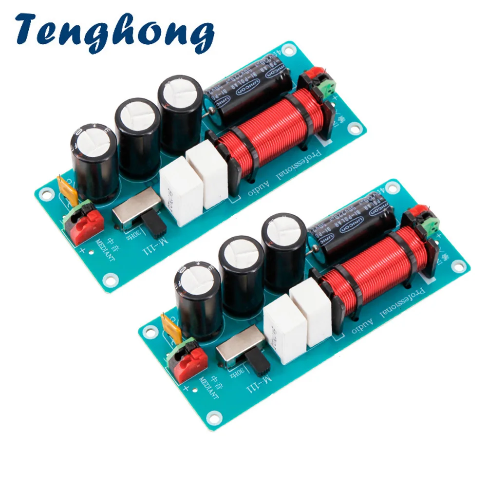 Tenghong 2pcs Speaker Crossover 150W Car Audio Speaker Pure Midrange Crossover 4-8Ohm For Car Use Mediant Frequency Divider DIY
Tenghong 2pcs Speaker Crossover 150W Car Audio Speaker Pure Midrange Crossover 4-8Ohm For Car Use Mediant Frequency Divider DIY