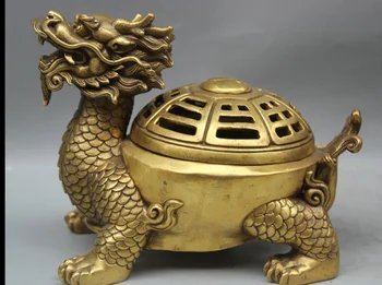 zhmui8800626405<<+++7" China Brass 8 Diagrams Dragon tortoise Turtle Statue Incense Burner Censer
zhmui8800626405<<+++7" China Brass 8 Diagrams Dragon tortoise Turtle Statue Incense Burner Censer