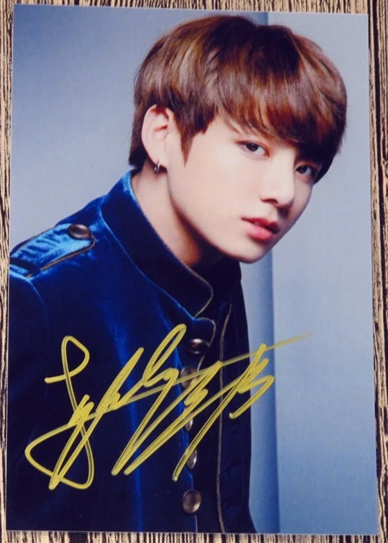 

signed Bangtan Boys Jeon Jung Kook autographed photo Face Yourself 4*6 inches freeshipping K-POP 042018C