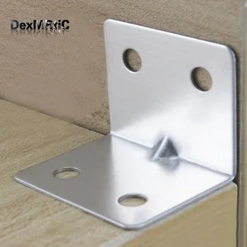 

30pcs 28*28*35mm Fixed furniture Corner Brackets Stainless steel 90 degrees Connection accessories angle iron for furniture