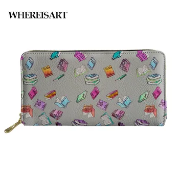 WHEREISART Women Wallets Watercolor Books Design Wallet for Credit Cards Clutch Fashion Purse Lady Girls Pochette Billeteras
WHEREISART Women Wallets Watercolor Books Design Wallet for Credit Cards Clutch Fashion Purse Lady Girls Pochette Billeteras