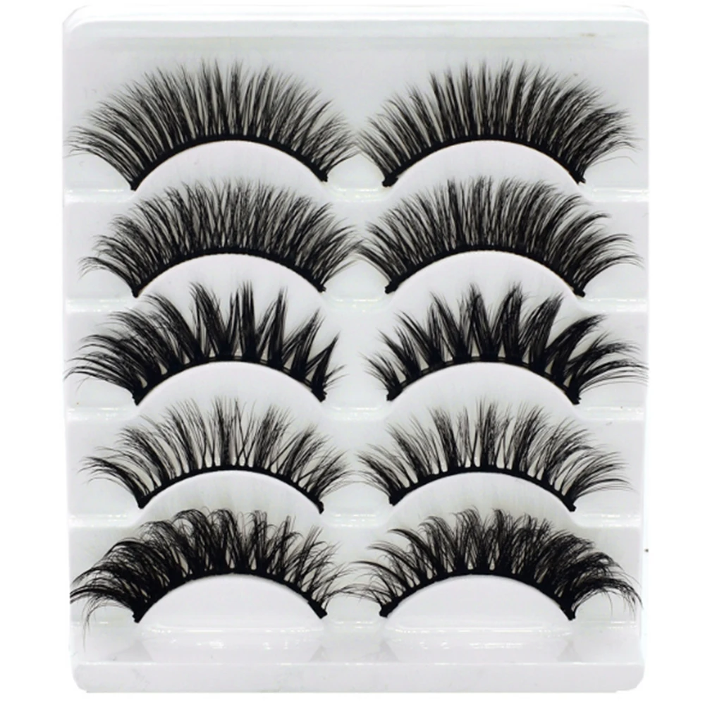 5 Pairs Luxurious Mink Hair False Eyelashes Thick Curled Full Strip Lashes Eyelash Extension Fashion Women Eyes Natural Makeup
5 Pairs Luxurious Mink Hair False Eyelashes Thick Curled Full Strip Lashes Eyelash Extension Fashion Women Eyes Natural Makeup